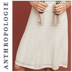 Anthropologie Meadow Rue Knit Pointelle Skirt, Size M, NWT